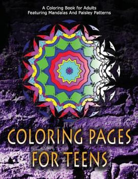 Paperback COLORING PAGES FOR TEENS - Vol.3: adult coloring pages Book