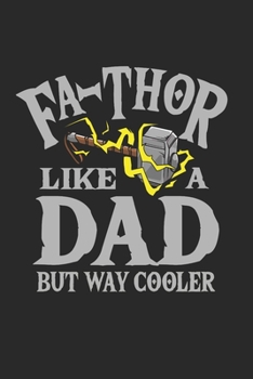 Cuaderno: Divertido Regalo Padre Odin Thor Martillo De Viking,120 P�ginas, 6X9 (Ca. A5), Con L�neas / Diario
