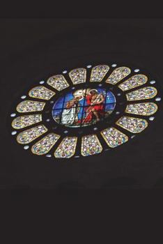 Paperback Stained Glass Rose Window Baptism of Christ in Basel Cathedral Journal: 150 page lined notebook/diary Book