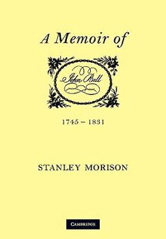 Paperback John Bell, 1745-1831: A Memoir Book