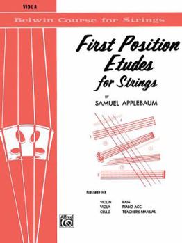 Paperback First Position Etudes for Strings: Viola (Belwin Course for Strings) Book