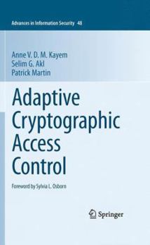 Paperback Adaptive Cryptographic Access Control Book
