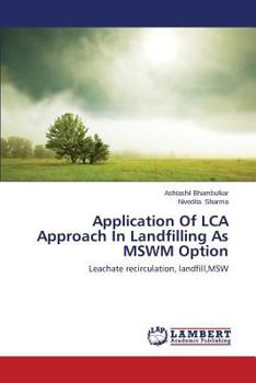 Paperback Application Of LCA Approach In Landfilling As MSWM Option Book