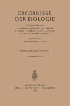 Paperback Ergebnisse Der Biologie: Zweiundzwanzigster Band [German] Book