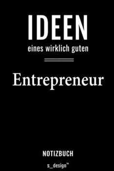 Paperback Notizbuch f?r Entrepreneur: Originelle Geschenk-Idee [120 Seiten liniertes blanko Papier] [German] Book