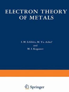 Hardcover Electron Theory of Metals Book