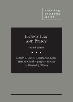 Hardcover Energy Law and Policy Book