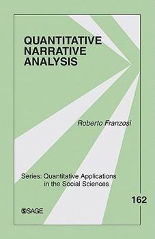 Paperback Quantitative Narrative Analysis Book