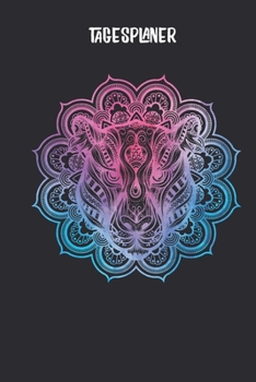 Tagesplaner mit Tigerkopf Mandala: Terminplaner I DIN A5 I 120 Seiten I Tageskalender I Organizer I Achtsamkeit I Ziele