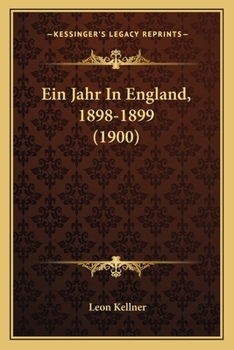 Paperback Ein Jahr In England, 1898-1899 (1900) [German] Book