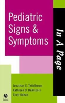 Paperback In a Page Pediatric Signs & Symptoms Book