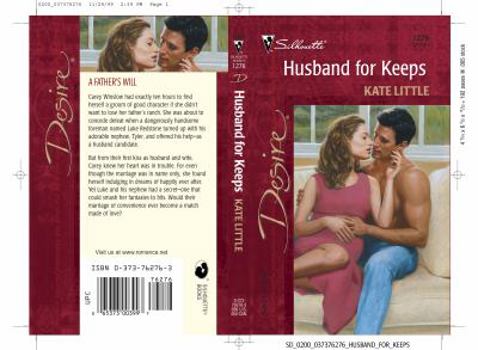 Mass Market Paperback Husband for Keeps Book