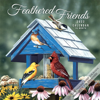 Calendar Feathered Friends 2022 Square Book