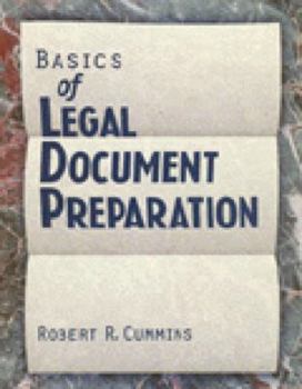 Paperback Basics of Legal Document Preparation Book