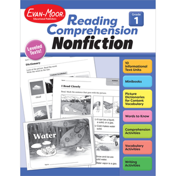 Paperback Reading Comprehension, Nonfiction, Grade 1 Book