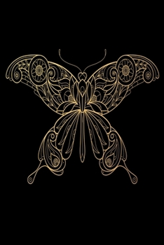 Notes: Butterfly / Medium Size Notebook with Lined Interior, Page Number and Daily Entry Ideal for Organization, Taking Notes, Journal, Diary, Daily Planner