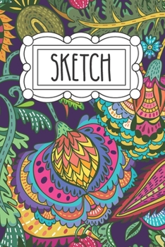 Sketch: 120 Page 6x9 Sketchbook for Art - Doodling and Drawing Notebook for Little Girls - Teens and Tween Girls Gift for Little Girl