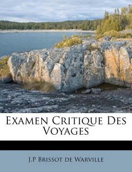 Paperback Examen Critique Des Voyages [French] Book