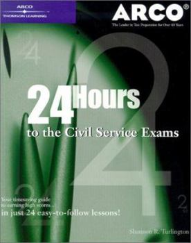 Paperback 24-Hours to Civil Service Exam 1st Ed Book