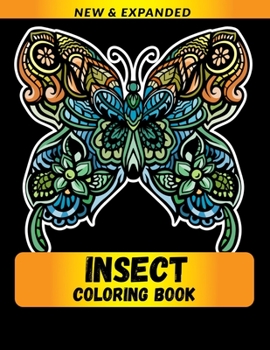 Paperback Insect Coloring Book: Stress Relieving Designs for Adults Relaxation Book