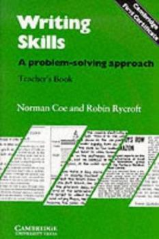 Paperback Writing Skills Teacher's book: A Problem-Solving Approach Book