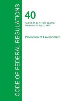 Paperback Code of Federal Regulations Title 40, Volume 13, July 1, 2015 Book