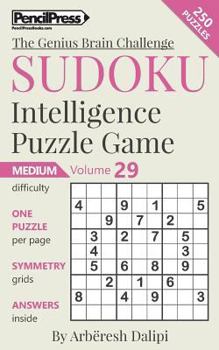 Paperback Sudoku Puzzle Books Volume 29. Medium. Sudoku Intelligence Puzzle Game Book