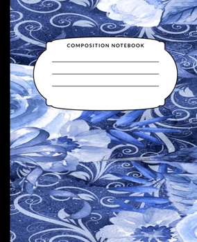 Composition Notebook: Flowers And Bird, College Ruled Notebook, Lined Journal, 120 Pages, 7.5 X 9.25, Matte Finish Cover, School Subject Book Notes, Student Gift Kids Teenager Adult Teacher