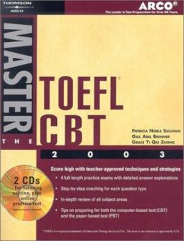 Paperback Arco Master the TOEFL CBT 2003 (With CD-ROM) Book