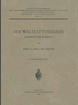 Paperback Der Weltluftverkehr: Elemente Des Aufbaus [German] Book
