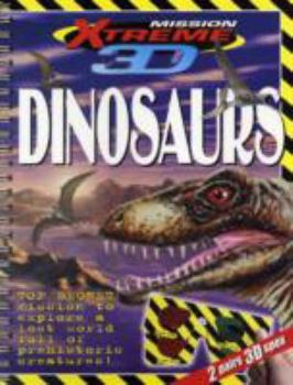 Paperback Xtreme 3D Dinosaurs Book