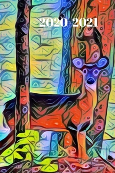 Colorful Wildlife Deer in the Woods Cute Gift Dated Calendar Planner  2 years To-Do Lists,Tasks, Notes  Appointments for Men & Women: Small ... - Dec 2021, 25 months Weekly Planner Book)