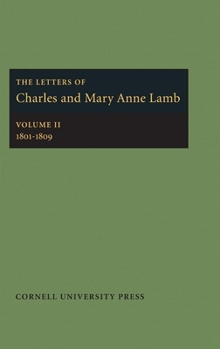 Hardcover The Letters of Charles and Mary Anne Lamb: 1801-1809 Book