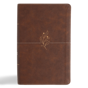 Imitation Leather CSB Single-Column Personal Size Bible, Digital Study Edition, Brown Leathertouch Book