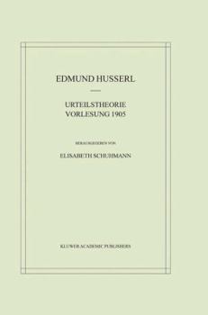 Paperback Urteilstheorie Vorlesung 1905 [German] Book