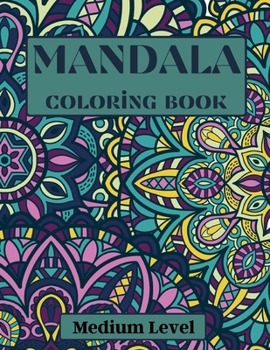 Paperback Mandala Coloring Book Medium Level Book