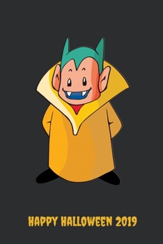 Happy Halloween 2019: Blank Lined Halloween Gift Notebook, 6 x 9, 120 White Color Pages, Matte Finish Cover