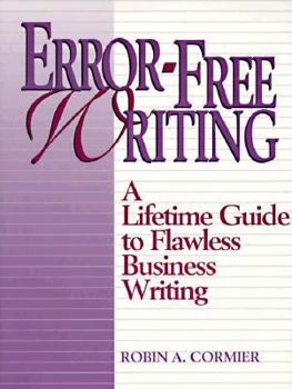 Paperback Error-Free Writing: A Lifetime Guide to Flawless Business Writing Book