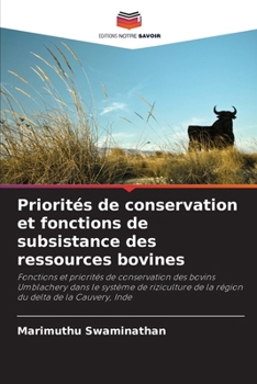 Paperback Priorités de conservation et fonctions de subsistance des ressources bovines [French] Book