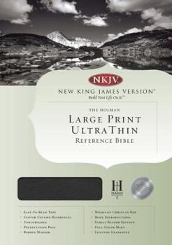 Bonded Leather Ultrathin Large Print Reference Bible-NKJV [Large Print] Book
