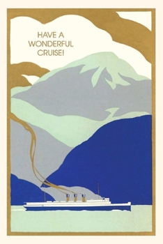 Paperback Vintage Journal Ocean Liner Cruise with Mountains Book