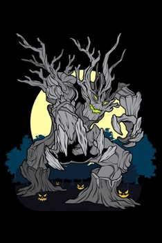 Notebook: Guardians of the Forest Evil Tree Halloween Gift Trees Black Lined Journal Writing Diary - 120 Pages 6 x 9