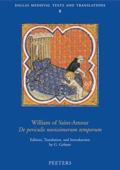 Paperback William of Saint-Amour de Periculis Novissimorum Temporum Book