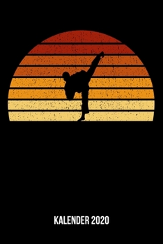 Kalender 2020: Terminplaner A5 - Vintage Sonne Karate Wochenkalender & Monatsplaner 2020 - Geschenk für Karateka (German Edition)