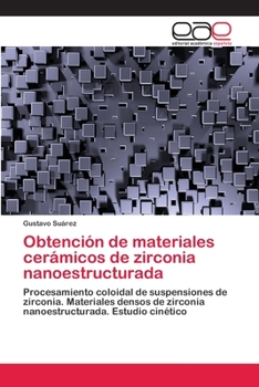 Paperback Obtención de materiales cerámicos de zirconia nanoestructurada [Spanish] Book
