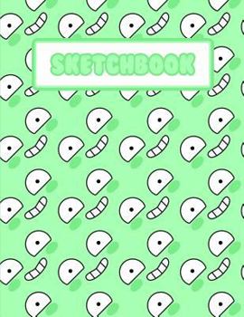 Sketchbook : (kawaii Cute Happy Green Faces)