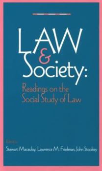 Paperback Law & Society: Readings on the Social Study of Law Book