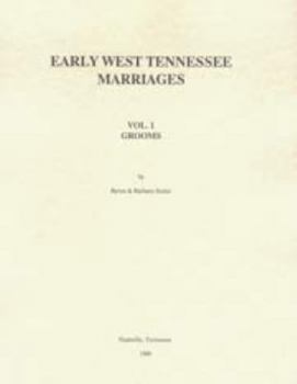 Paperback Early West Tennessee Marriages. Two Volumes Book