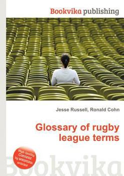 Paperback Glossary of Rugby League Terms Book