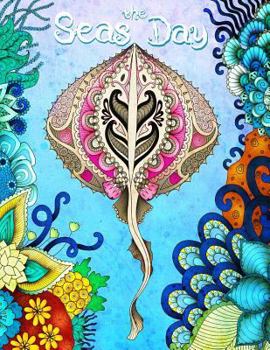 Paperback Seas the Day: Discreet Internet Website Password Journal, Large Print Book, 8 1/2" X 11" [Large Print] Book